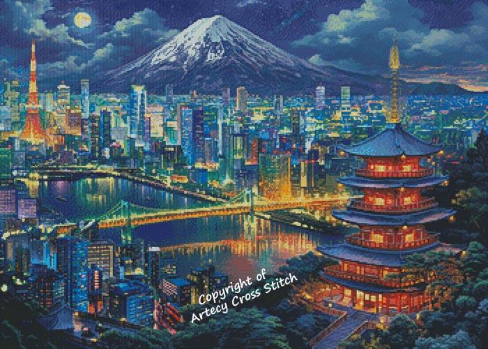 Tokyo Night - Artecy Cross Stitch