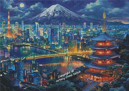 Tokyo Night (Large) - Artecy Cross Stitch