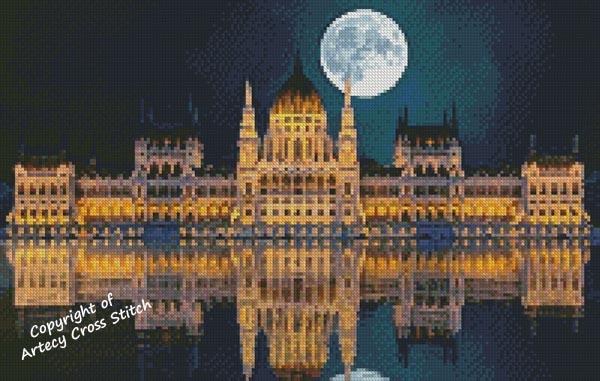Mini Parliament Of Budapest - Artecy Cross Stitch