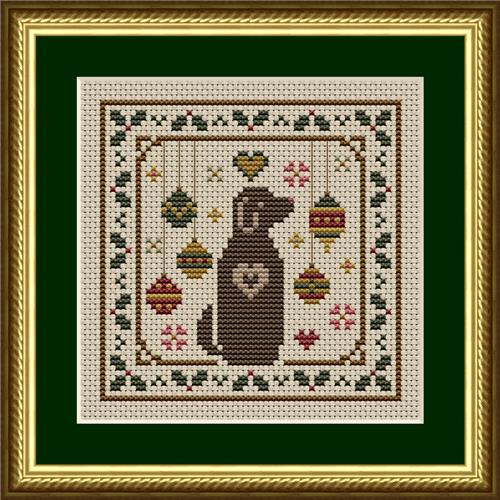 Dog Days: Dog With Holly And Ornaments Christmas - Happiness Is  HeartMade
