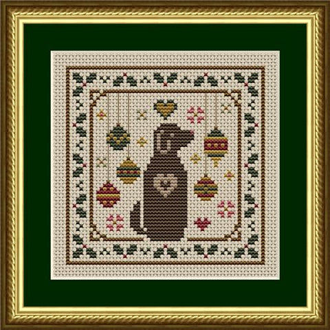 Dog Days: Dog With Holly And Ornaments Christmas - Happiness Is  HeartMade