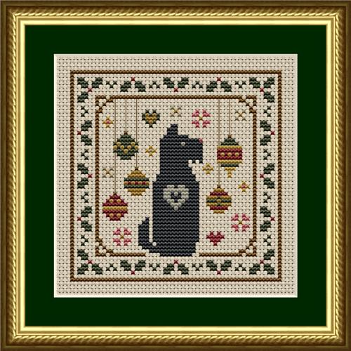 Dog Days: Scottie Dog With Holly And Ornaments Christmas - Happiness Is  HeartMade