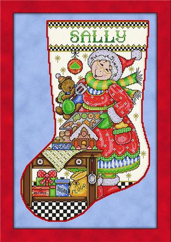 Mrs. Claus Stocking - Joan Elliott Designs
