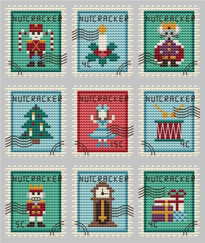 Nutcracker Postage Stamps (9) - Cute Embroidery by Kate