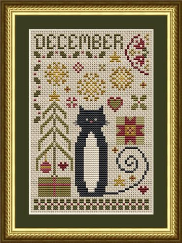 Cat Tales Collection: December Cat - Happiness Is HeartMade