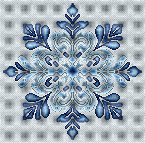 Blue Snowflake - Artists Alley