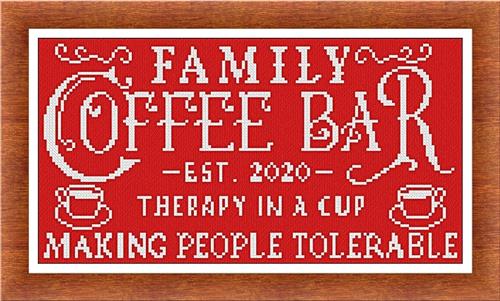 Family Coffee Bar - Alessandra Adelaide Needleworks