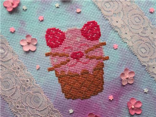 Strawberry Cat Cone - Infinity Bear Designs