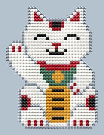 Lucky Cat - Cute Embroidery by Kate