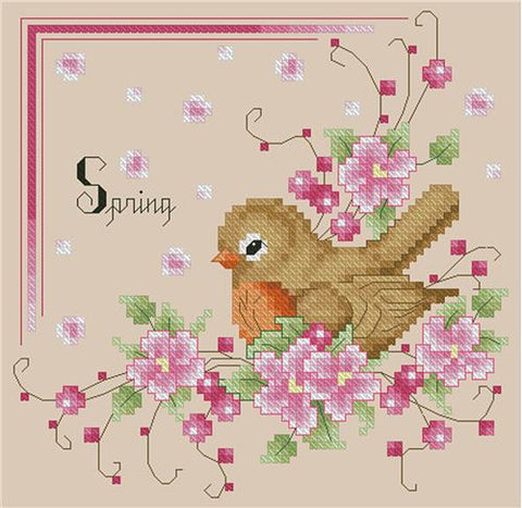 Four Seasons Birds: Spring - Kitty & Me Designs