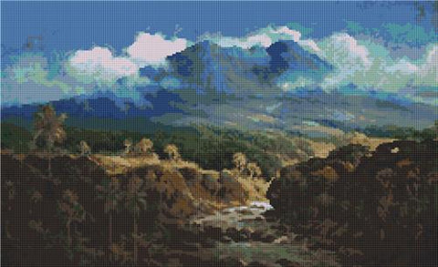 Indonesian Landscape By Abdullah Suriosubroto - Art of Stitch, The