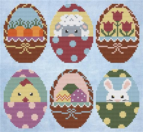 Easter Eggs - Cute Embroidery by Kate