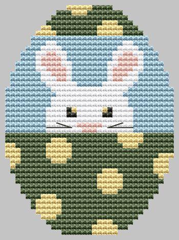 Easter Egg Bunny - Cute Embroidery by Kate