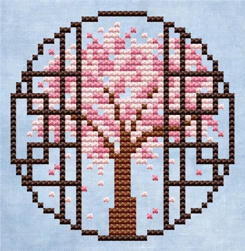 Spring Tree - Cute Embroidery by Kate
