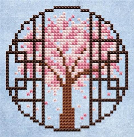 Spring Tree - Cute Embroidery by Kate