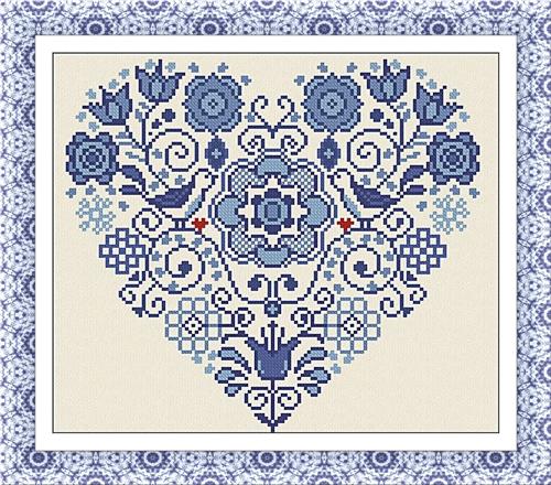 Un Cuore Blu (A Blue Heart) - Alessandra Adelaide Needleworks