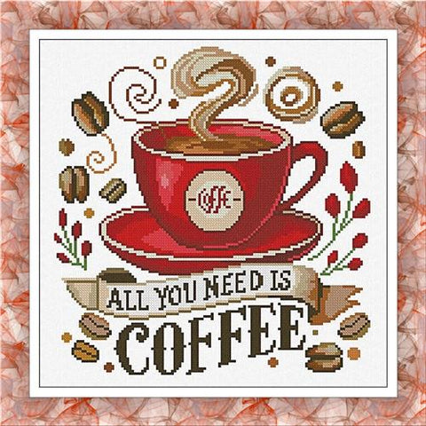 All You Need Is Coffee - Alessandra Adelaide Needleworks