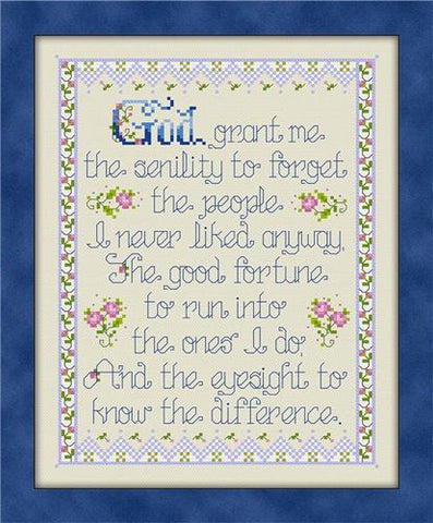 Senility Prayer - Joan Elliott Designs