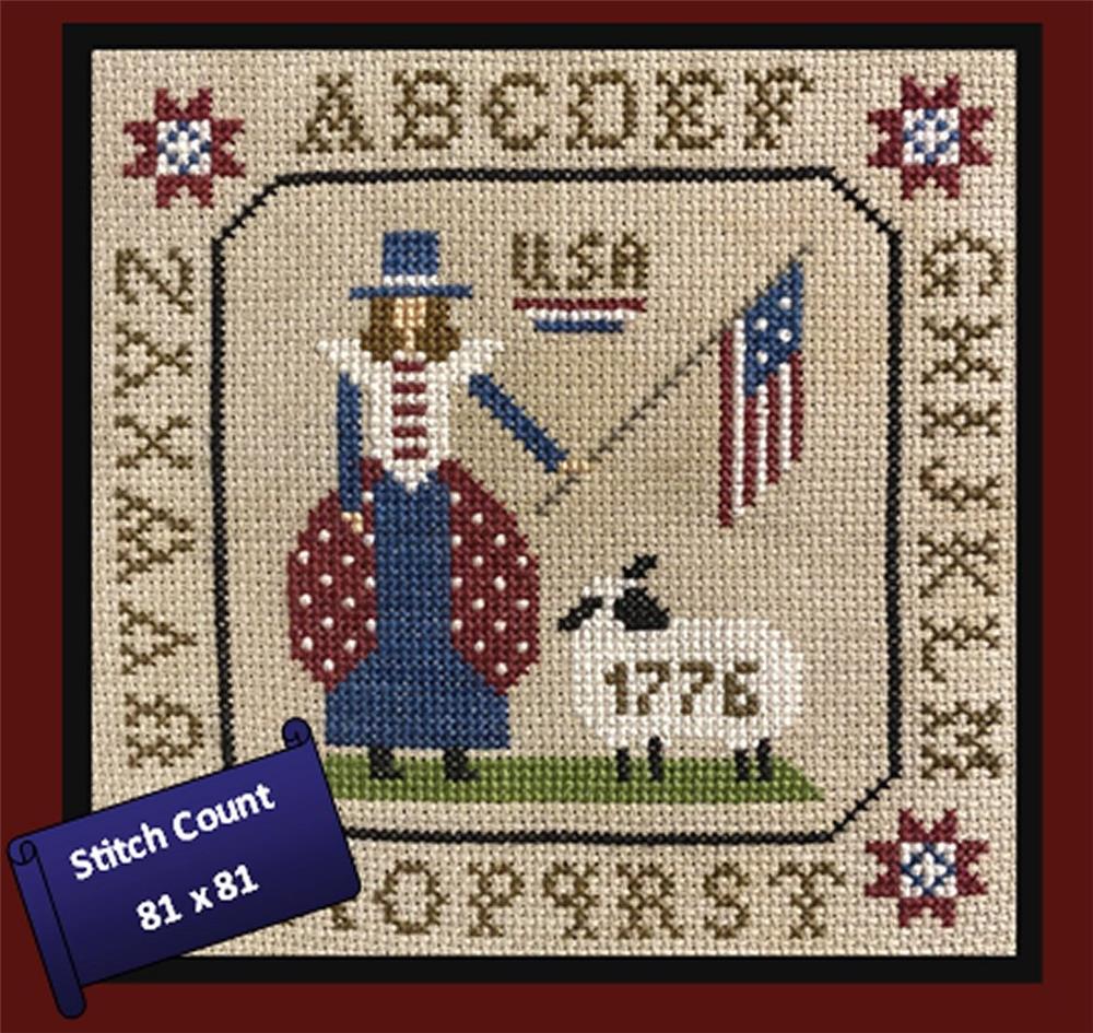 Americana Sampler 1776 - Plum Pudding NeedleArt