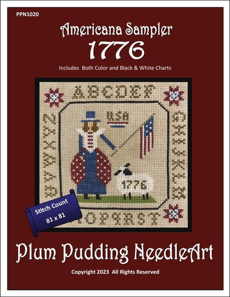 Americana Sampler 1776 - Plum Pudding NeedleArt