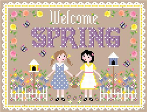 Welcome Spring - Sugar Stitches Design