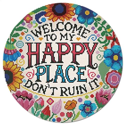 Welcome To My Happy Place - Alessandra Adelaide Needleworks