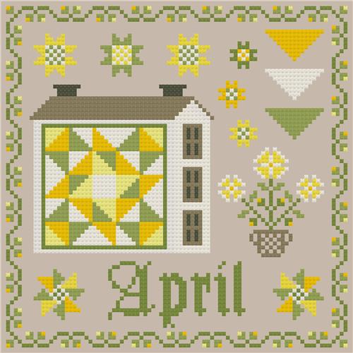 April Patchwork Saltbox - The Woolly Ewe