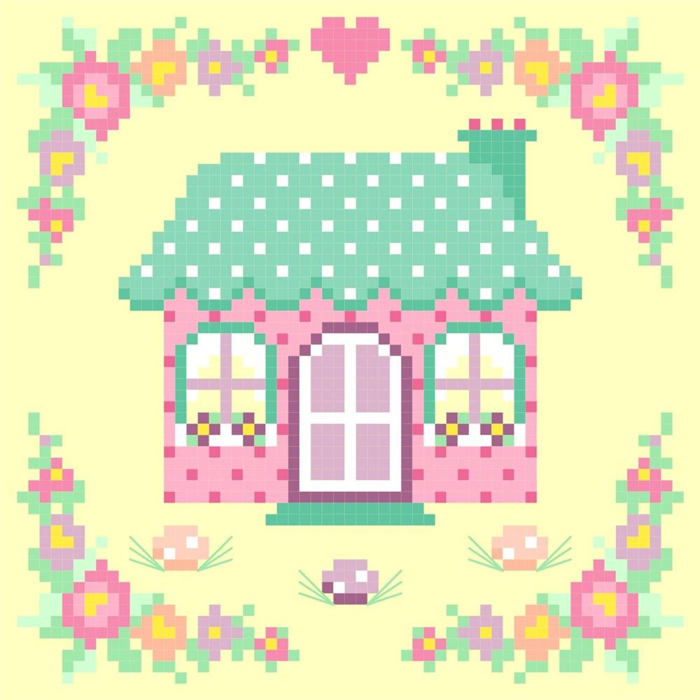 Bunny Trail Cottage - Sugar Stitches Design