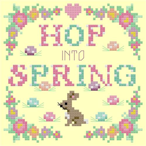 Bunny Trail Hop Into Spring - Sugar Stitches Design