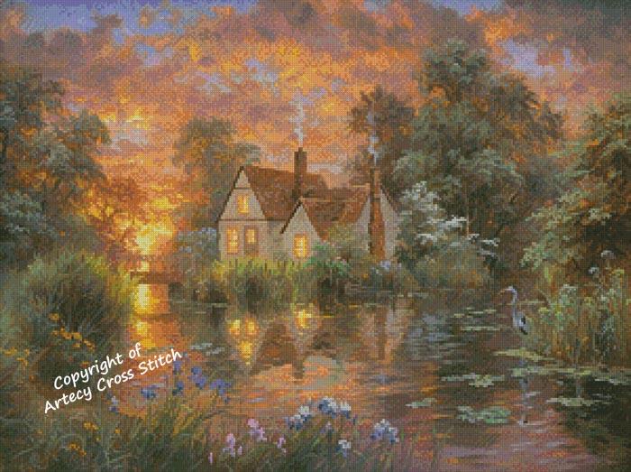 Wetland Cottage - Artecy Cross Stitch