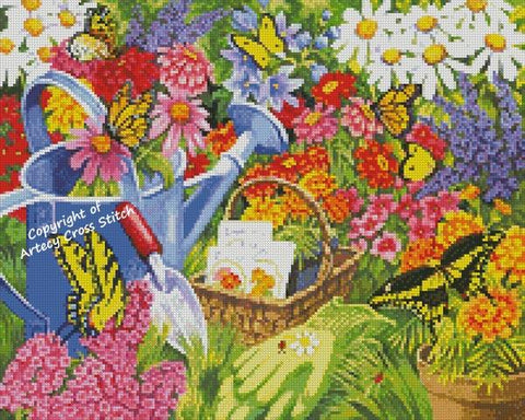 Mini Home For Butterflies - Artecy Cross Stitch