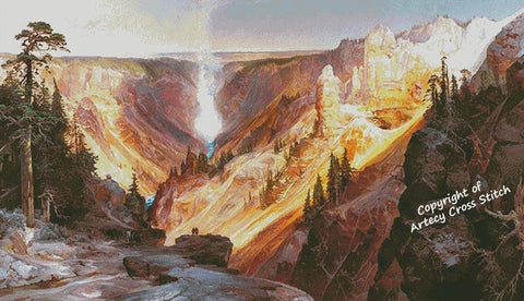 Grand Canyon Of The Yellowstone (Large) - Artecy Cross Stitch