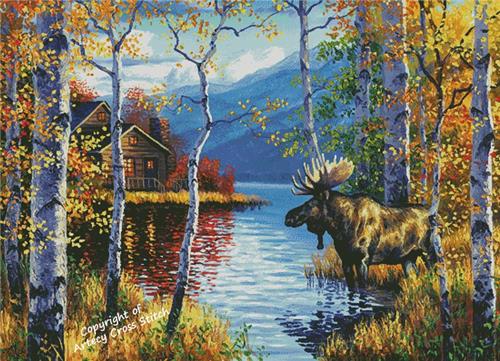 Northwoods Retreat (Large) - Artecy Cross Stitch