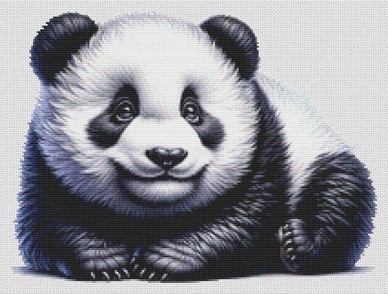 Panda Bear - White Willow Stitching
