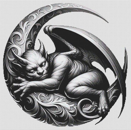 Gargoyle - White Willow Stitching