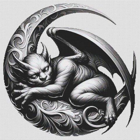 Gargoyle - White Willow Stitching