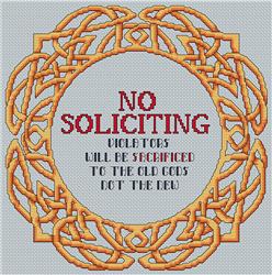 No Solicitors - Artists Alley