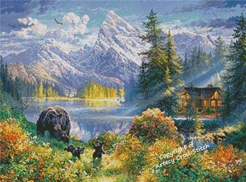 Mountain Morning - Artecy Cross Stitch