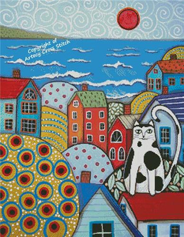 Seaside Cat - Artecy Cross Stitch