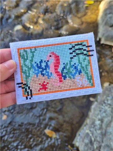 Seahorse Stamp - Cute Embroidery by Kate