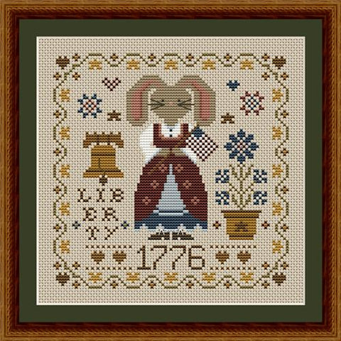 Patriotic 1776 Bunny - Happiness Is  HeartMade