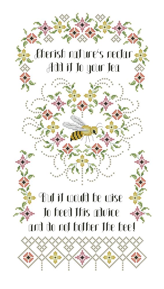 Do Not Bother The Bee Sampler - Kitty & Me Designs