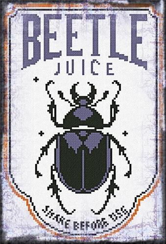 Halloween Label: Beetle Juice - Alessandra Adelaide Needleworks