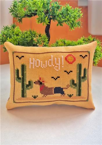Howdy - Cute Embroidery by Kate