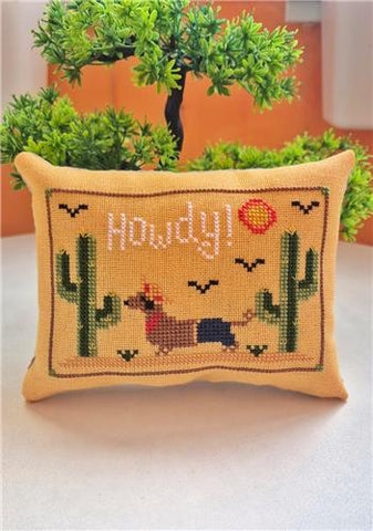 Howdy - Cute Embroidery by Kate