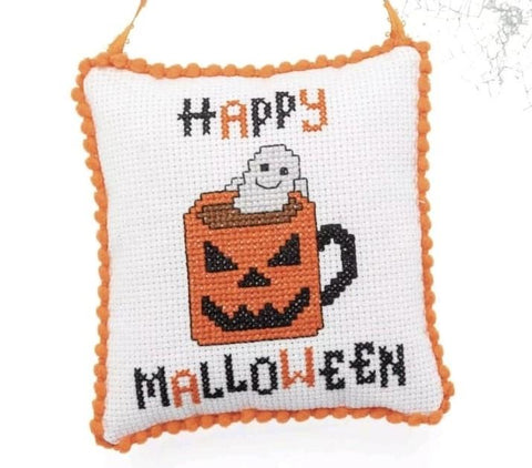 Happy Malloween - Cute Embroidery by Kate