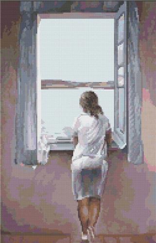 Figure At A Window By Salvador Dali - Art of Stitch, The