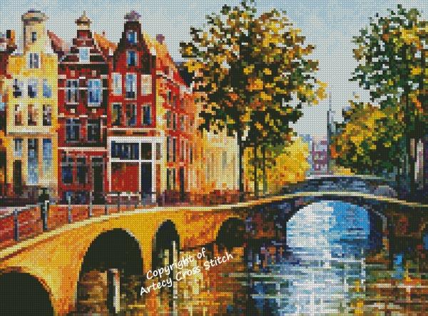 Mini The Gateway To Amsterdam - Artecy Cross Stitch