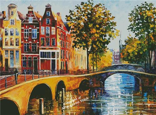 The Gateway To Amsterdam (Large) - Artecy Cross Stitch