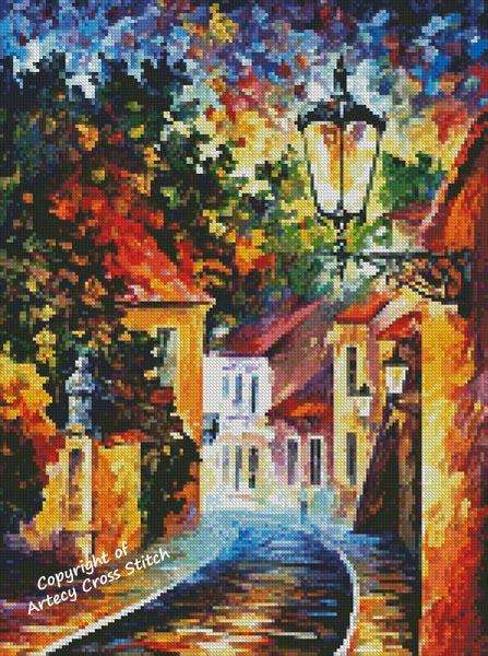 Mini Night In Prague - Artecy Cross Stitch